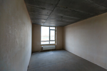 preview apartment where renovations are taking place with the processing of all surfaces