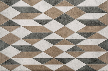 Ceramic and glass tiles background wall and texture, seamless brick pattern