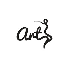 abstract dancer, vector