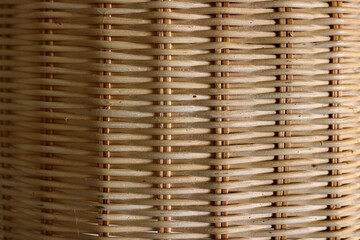 braided wicker flat surface - background closeup texture