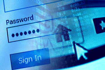 Password filed on a monitor