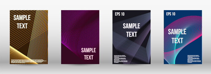 Geometric template with lines 