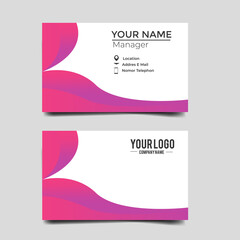 Naklejka premium Vector Modern Creative and Clean Business Card Template.Stationery Design.Modern minimalist business card template. Corporate Business Card Design vector simple style. Branding, stationary.vector eps 