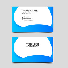 Fototapeta premium Vector Modern Creative and Clean Business Card Template.Stationery Design.Modern minimalist business card template. Corporate Business Card Design vector simple style. Branding, stationary.vector eps 