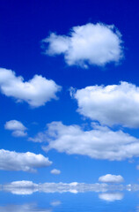 Blue sky and clouds background