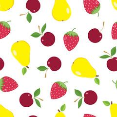 Summer fruit seamless pattern -02