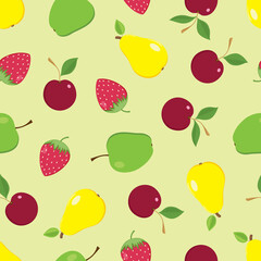 Summer fruit seamless pattern -03