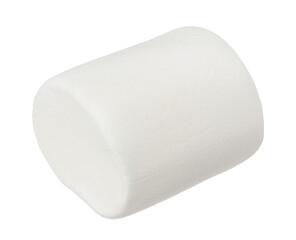 Marshmallow isolated on white background with clipping path and full depth of field