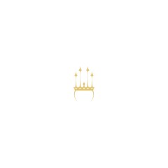 Fototapeta na wymiar Crown Concept Logo icon Design