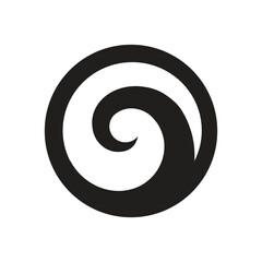 Koru, Maori symbol, spiral shape based on silver fern frond