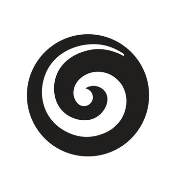 Koru, Maori symbol, spiral shape based on silver fern frond