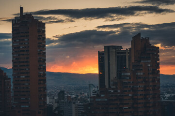 Fototapeta na wymiar Atardecer Bogota