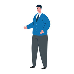 sad businessman design, Office business management and corporate theme Vector illustration