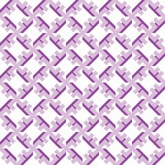 Vector seamless pattern texture background with geometric shapes, colored in purple, white colors.