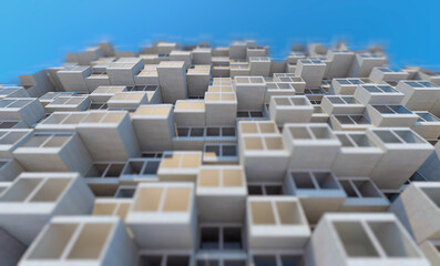 Obraz premium Future architecture. Futuristic building. modern . concept
