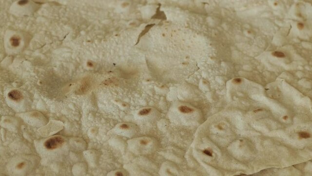 dry dough bread, turkish bread yufka culture and thin dry dough,