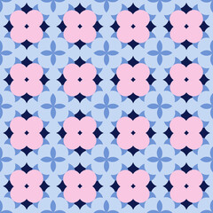 Decorative seamless pattern of different geometric forms. Abstract pattern for wallpaper, wrapping paper, packaging. Circle.