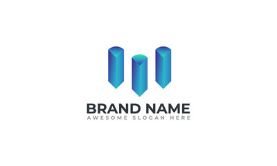 M modern letter logo design | M logo | M logo design template