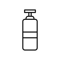 antibacterial alcohol bottle icon, line style