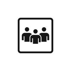 Fototapeta premium Classroom icon flat vector illustration