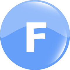 Letter F logo icon design template elements. Web icon color sign
