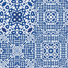 Traditional ornate portuguese azulejos.