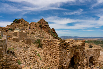 Fototapeta na wymiar The abandonned berber village of Zriba Olya in Tunisia