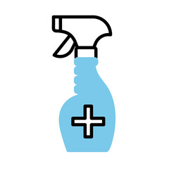 spray bottle medical product line half color style