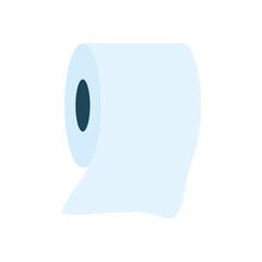 toilet paper icon, flat style