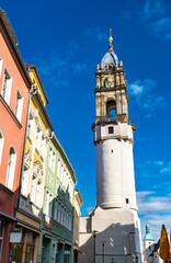 Fototapeta na wymiar The Leaning Tower in Bautzen, Germany