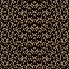 4 Line Fish Scale Geometrical Pattern Seamless Repeat Background