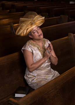 African-American woman in a Church