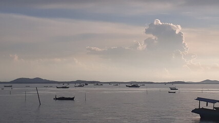 sunrise over the river