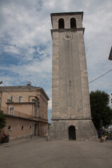 Ancient churches located in Pula. Old historic landmarks