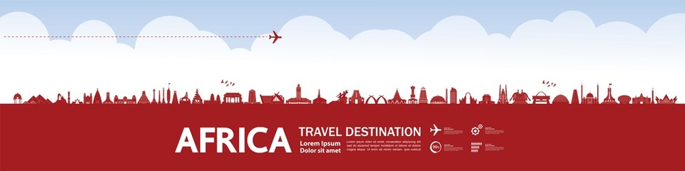 Africa travel destination grand vector illustration.  © Creative_Bringer
