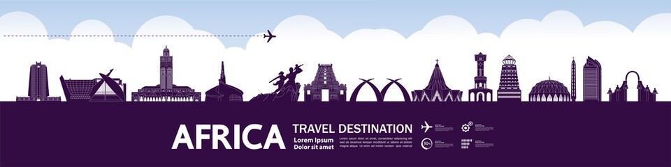 Africa travel destination grand vector illustration.  © Creative_Bringer
