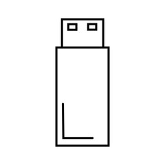 vector illustration of a flashdisk