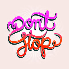 Don´t Stop Lettering