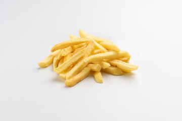 french fries on white background portion os fries potato