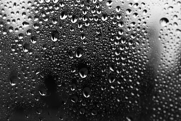 drops of water on the window