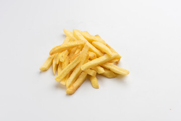 french fries on white background portion os fries potato