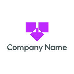 Modern Minimal Logo Design/t letter logo design

