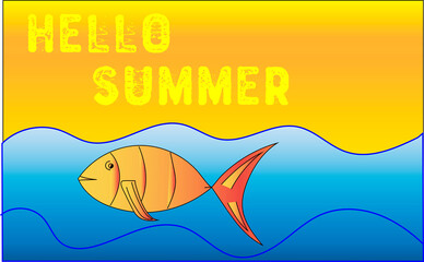 Goldenfish in the Sea