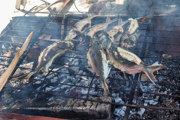Grilled fish style in Mantanani Island