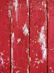 red paint on wood
