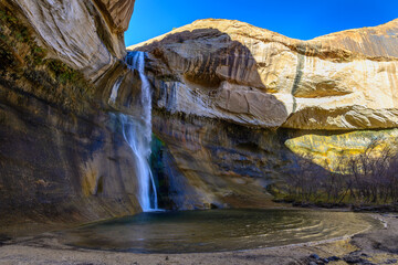 Fototapeta na wymiar Lower Calf Creek Falls in Grand Staircase-Escalante National Monument