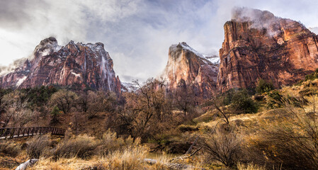 Court of the Patriarchs in Zion National Park 