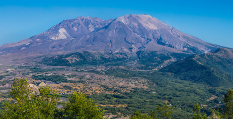View of Mount Saint Helens in Washington