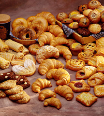 Baking Muffins and Croissants