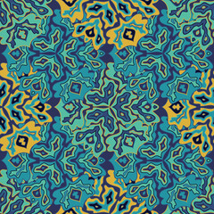 Abstract tileable floral seamless pattern design.